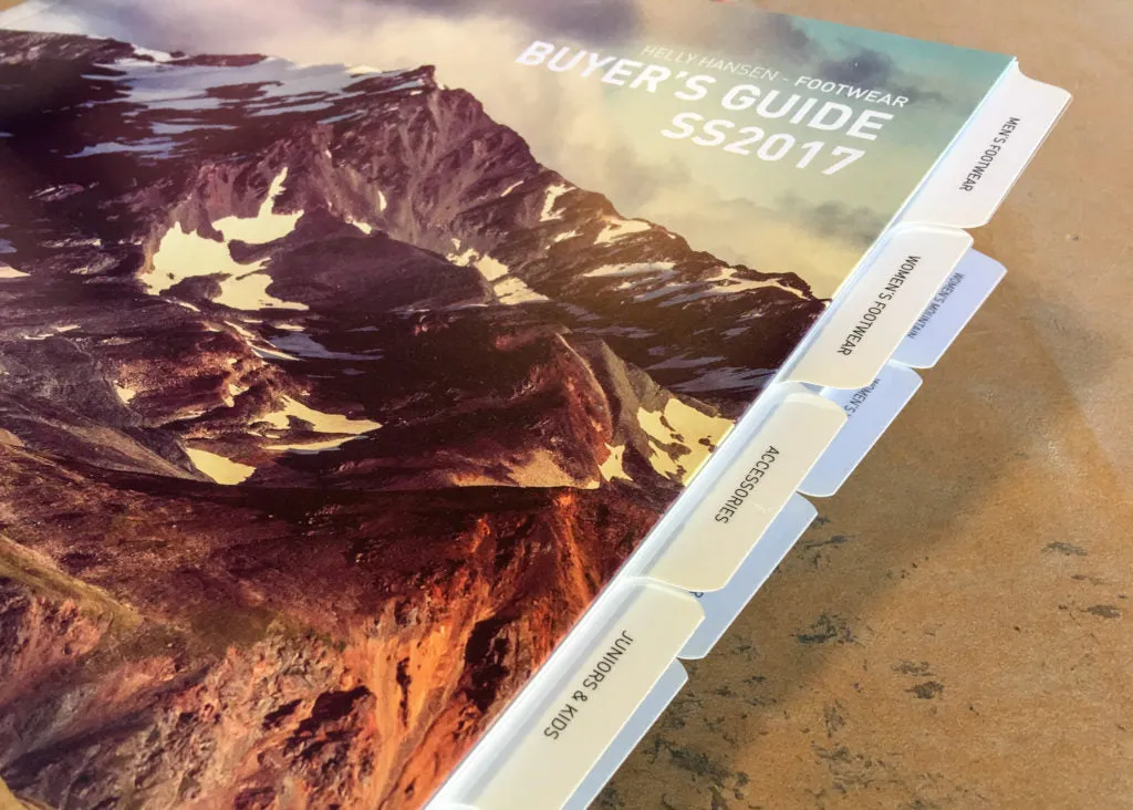 Custom printed index tabs and dividers manufactured at Puget Bindery
